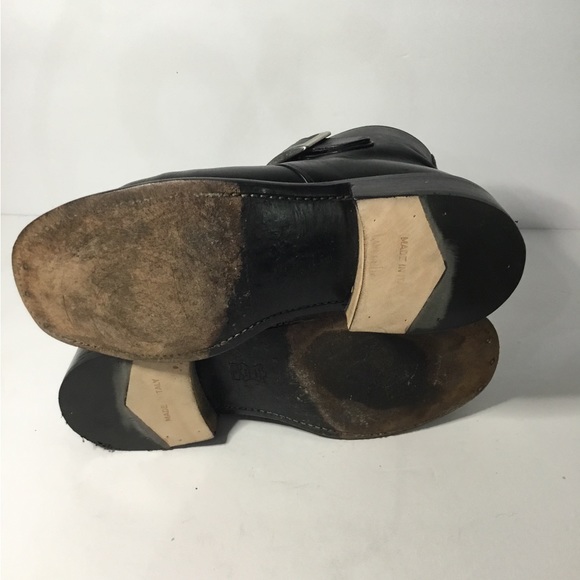 Jean Baptiste Rautureau Paris Men’s Black Leather Ankle Boots Size EU 39 - Picture 6 of 10